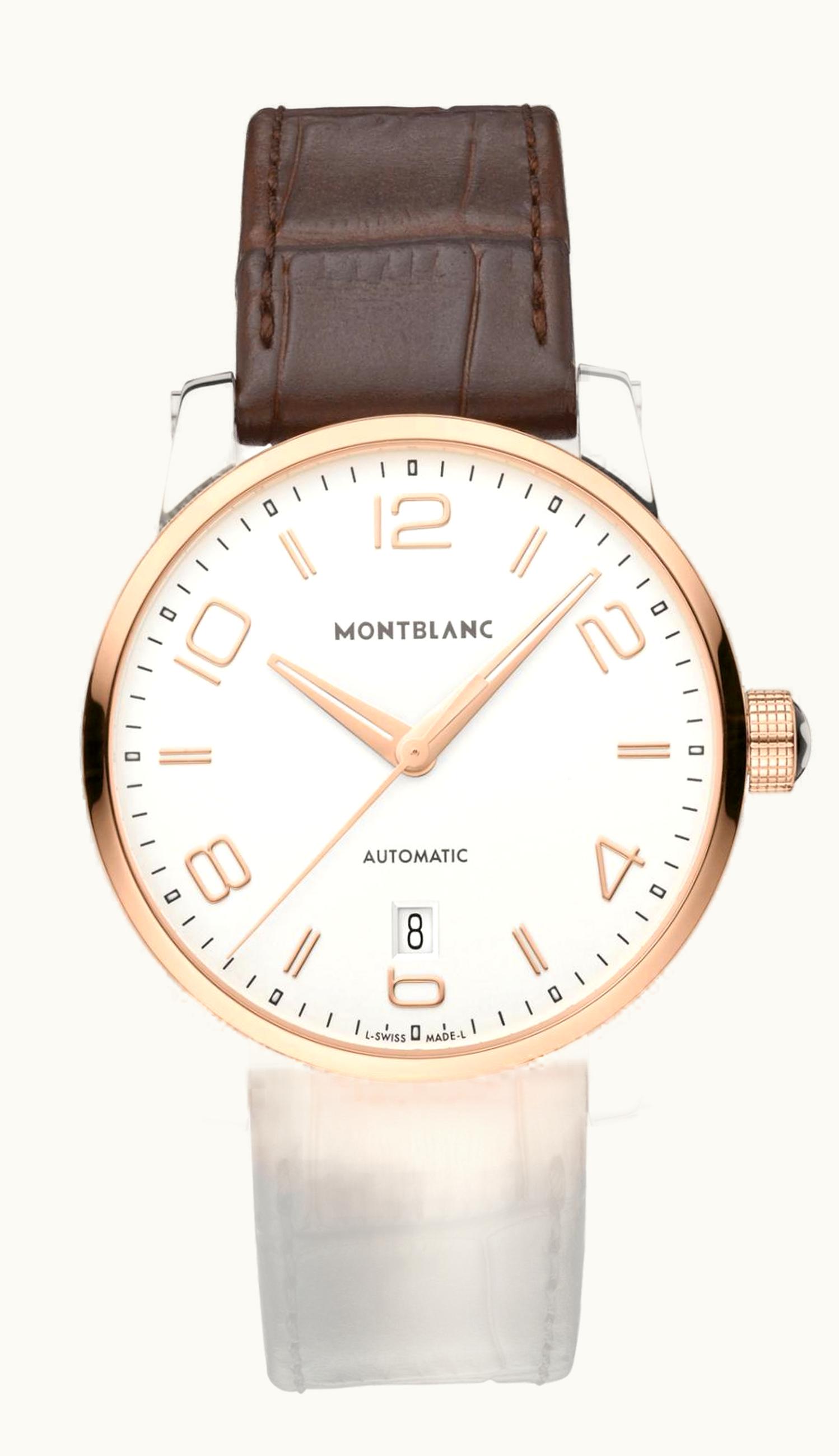 Montblanc TimeWalker Date Automatic 39 Two Tone Red / Silver
