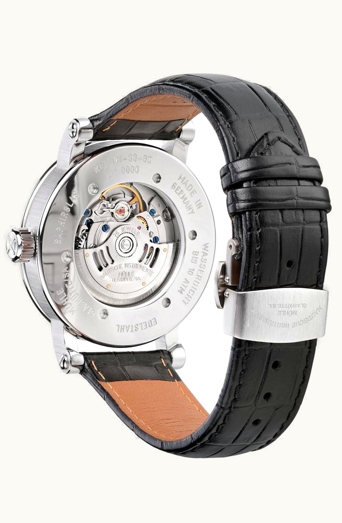 Mühle Glashütte Teutonia II Tag/Datum Silver / Strap