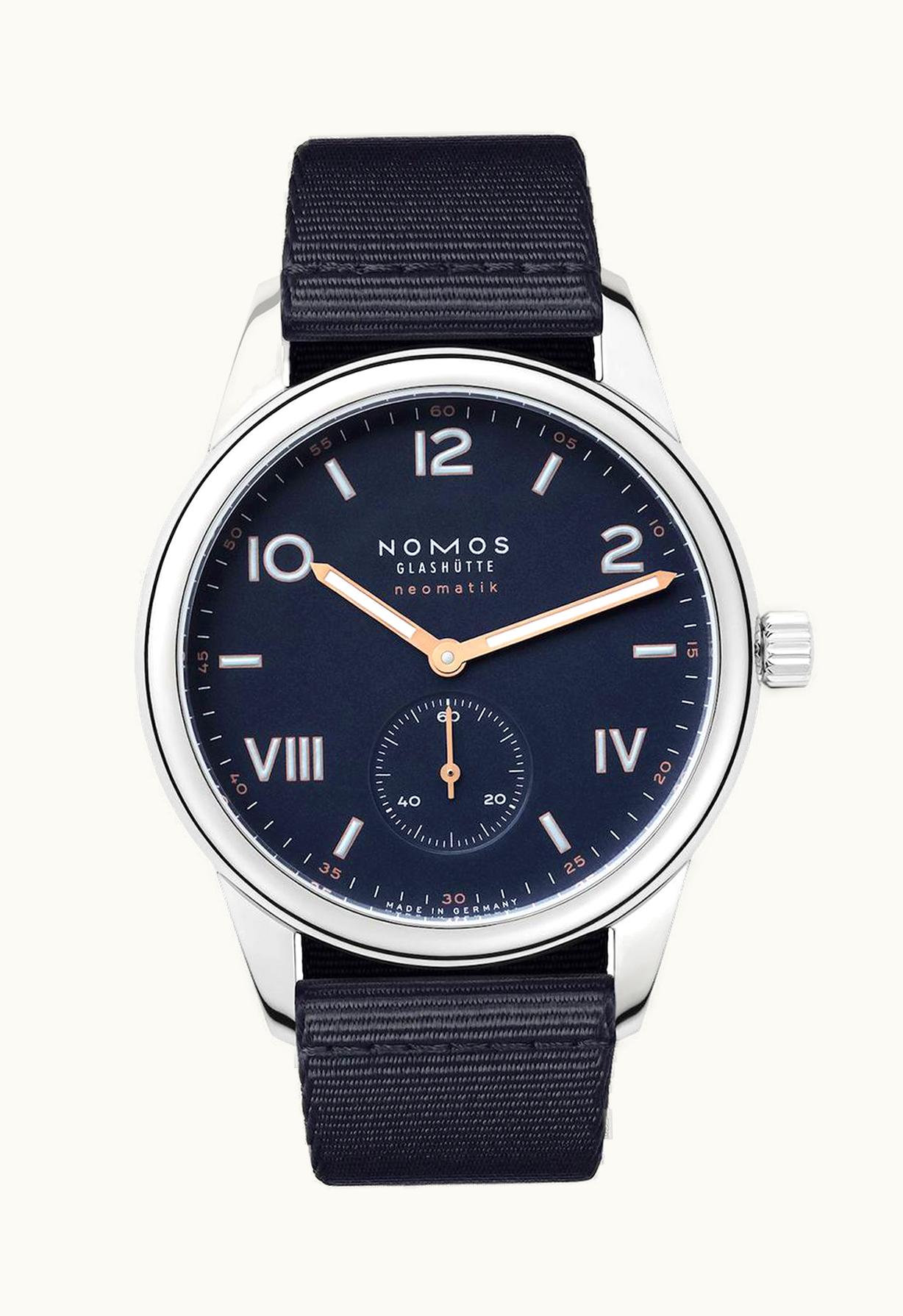 Nomos Glashütte Club Campus Neomatik 39 Midnight Blue / Textile