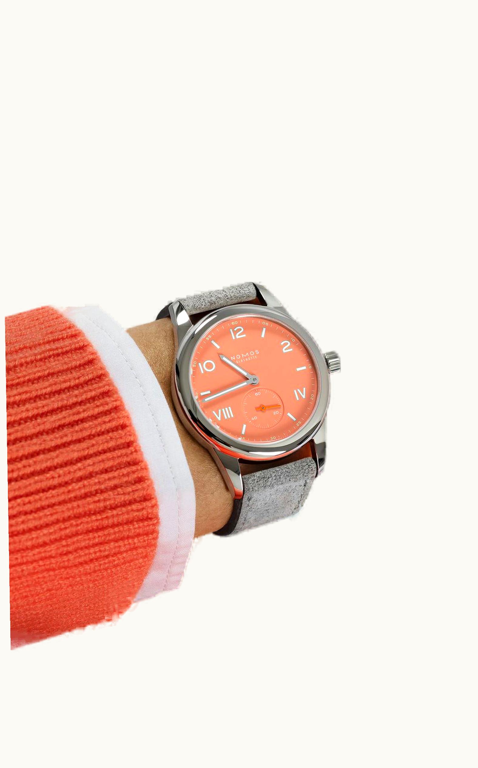 Nomos Glashütte Club Campus 36 Cream Coral / See-Through