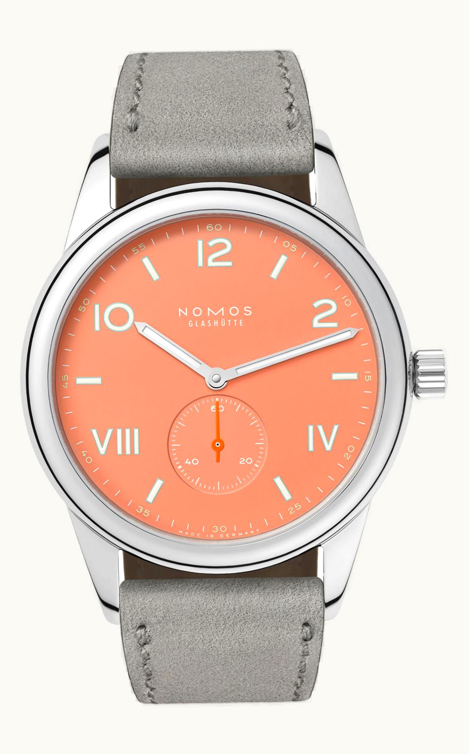 Nomos Glashütte Club Campus 38 Cream Coral / See-Through