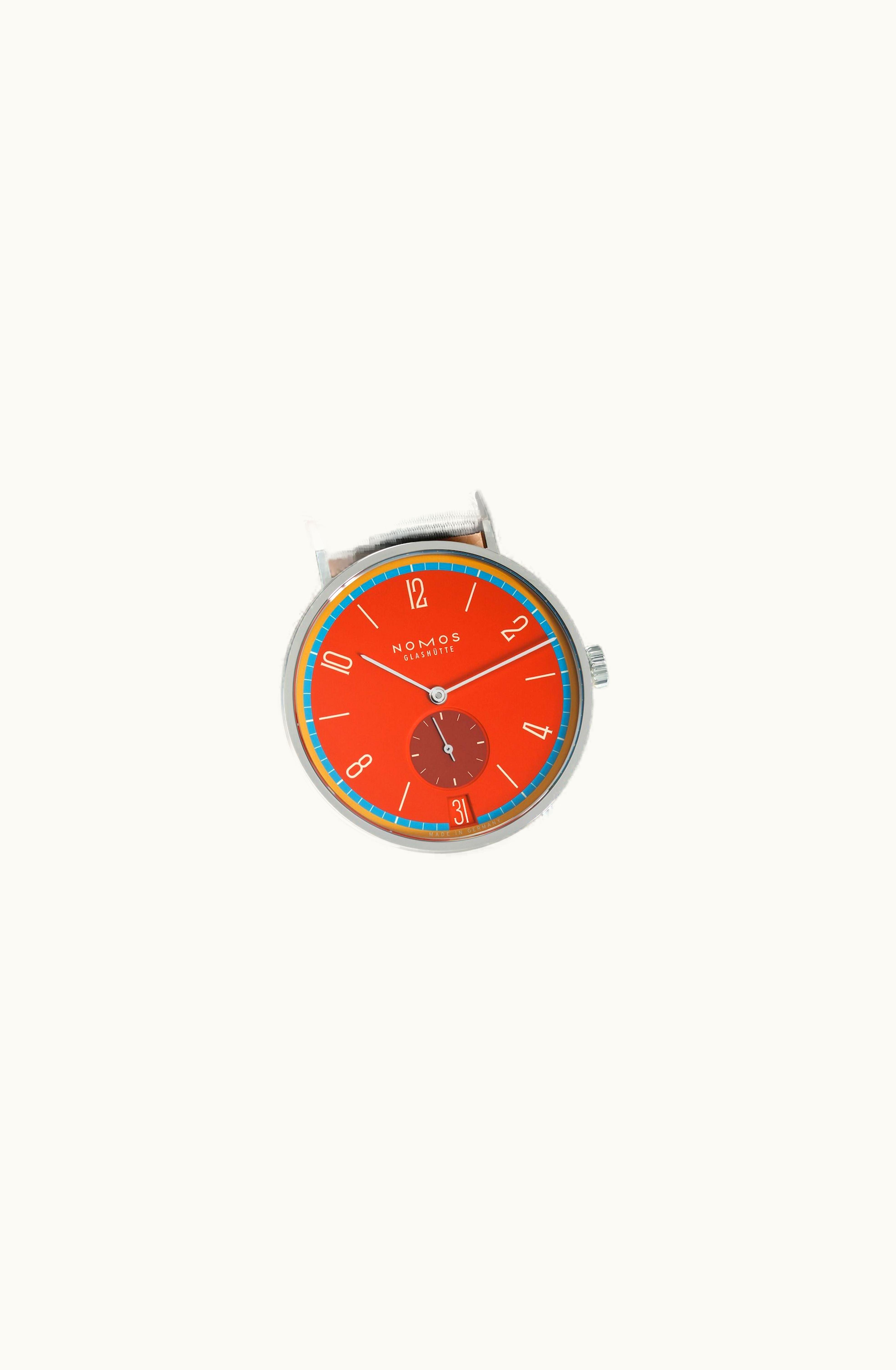 Nomos Glashütte Tangente 38 A Century of Bauhaus Yellow