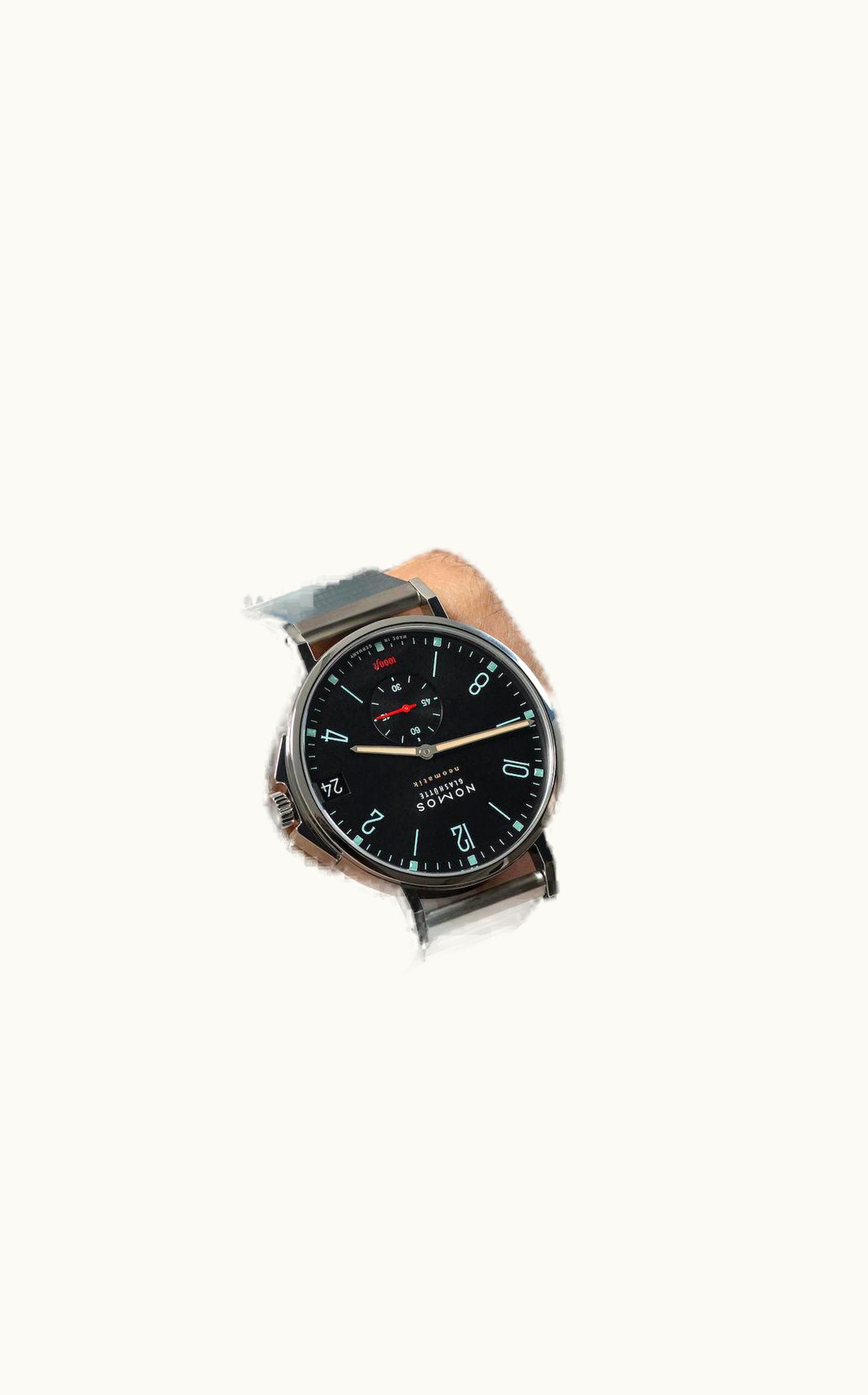 Nomos Glashütte Tangente Sport neomatik 42 date marine black