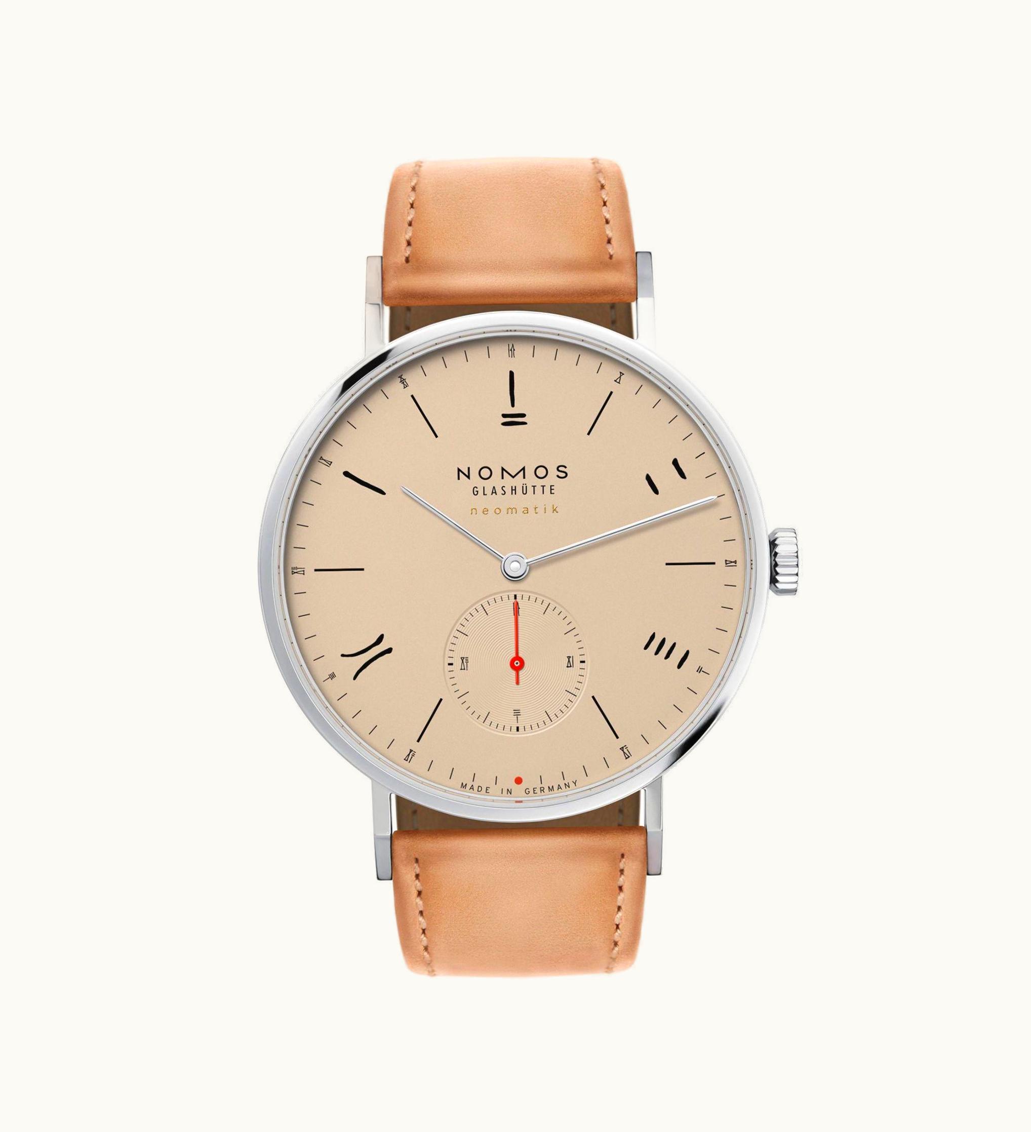 Nomos Glashütte Tangente Neomatik 39 Red Dot 2019 Commemorative Edition Salmon