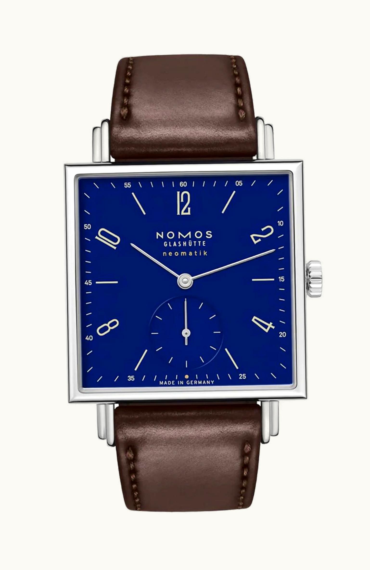 Nomos Glashütte Tetra Neomatik 39 175 Years Watchmaking Glashütte Blue