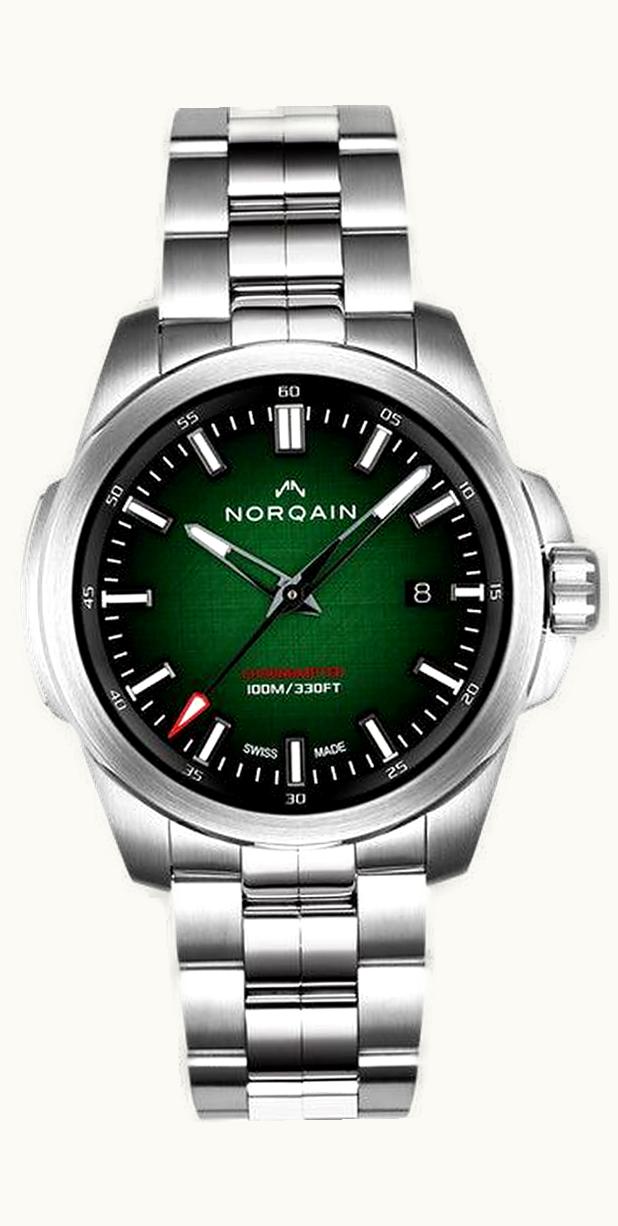 Norqain Adventure Neverest 40 Stainless Steel / Green / Bracelet