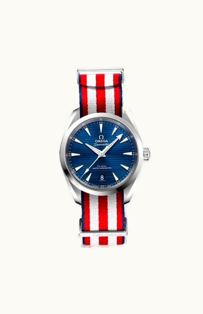 Omega Seamaster Aqua Terra 150M Master Chronometer 38 Stainless Steel / Blue / NATO / US Paralympic
