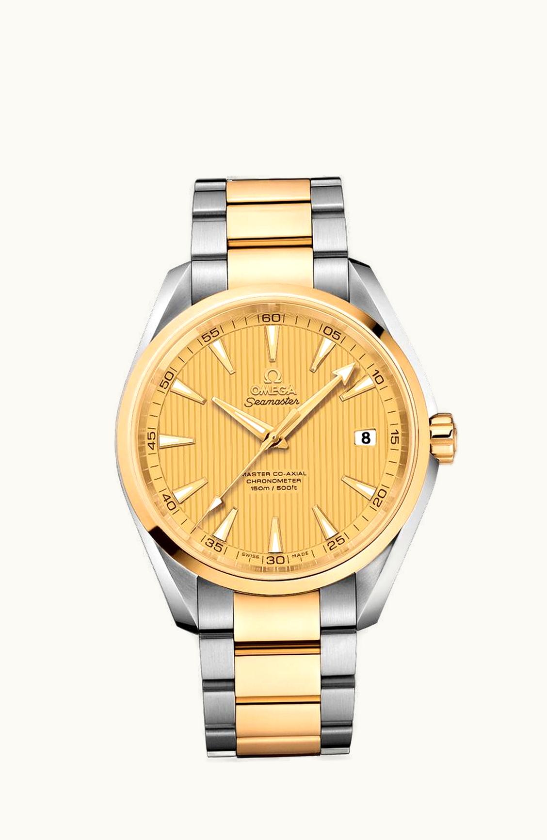 Omega Seamaster Aqua Terra 150m Master Co-Axial 41.5 Stainless Steel / Yellow Gold / Champagne / Bracelet