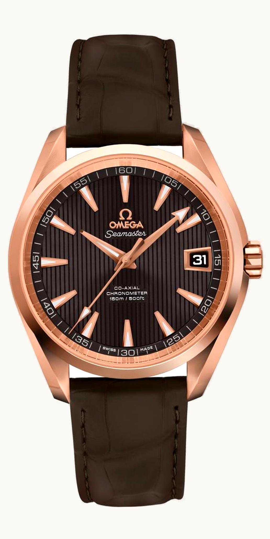 Omega Seamaster Aqua Terra 150M Co-Axial 38.5 Red Gold / Grey