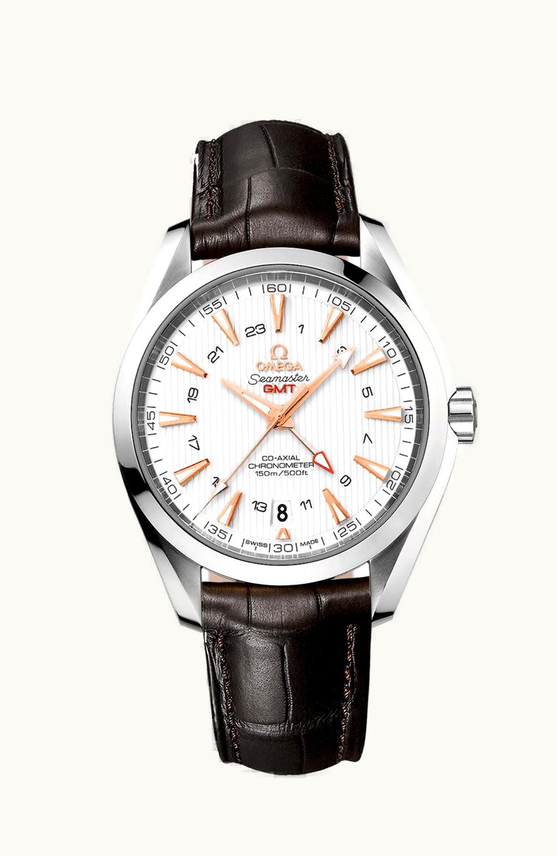 Omega Seamaster Aqua Terra 150M Co-Axial 43 GMT Stainless Steel / Silver