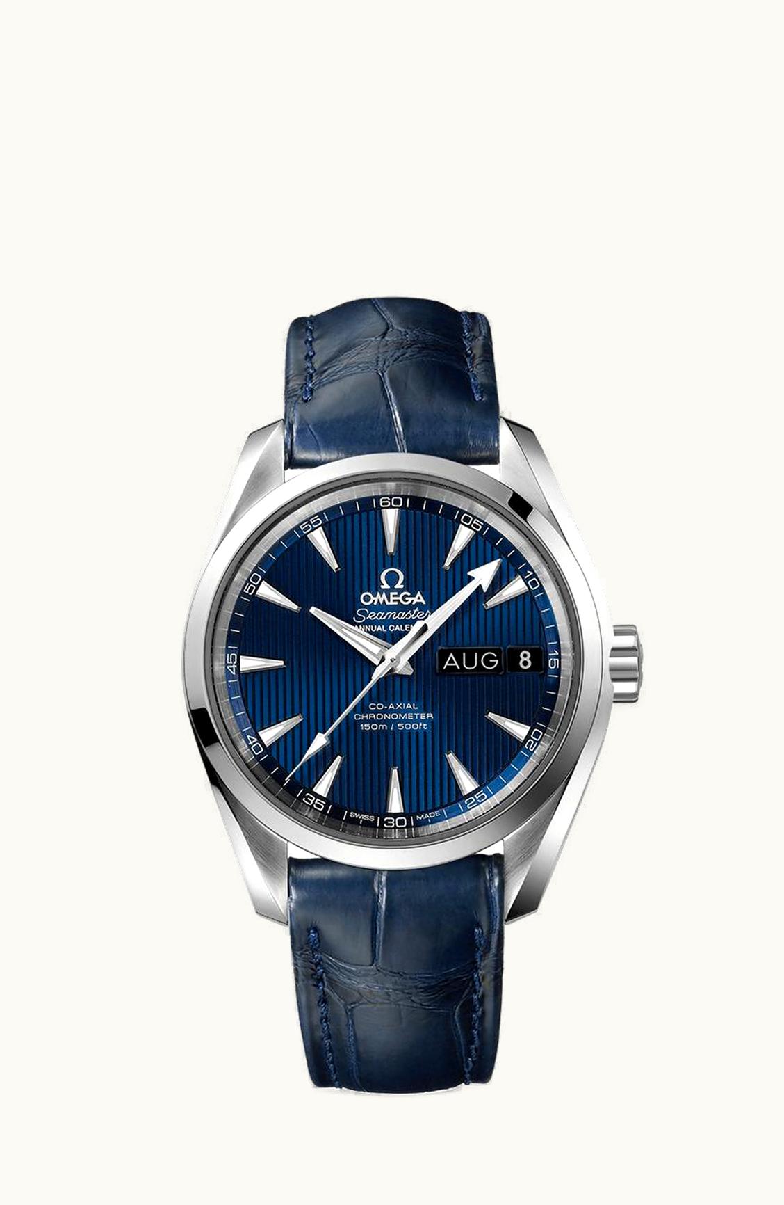 Omega Seamaster Aqua Terra 150M Co-Axial 38.5 Annual Calendar Stainless Steel / Blue