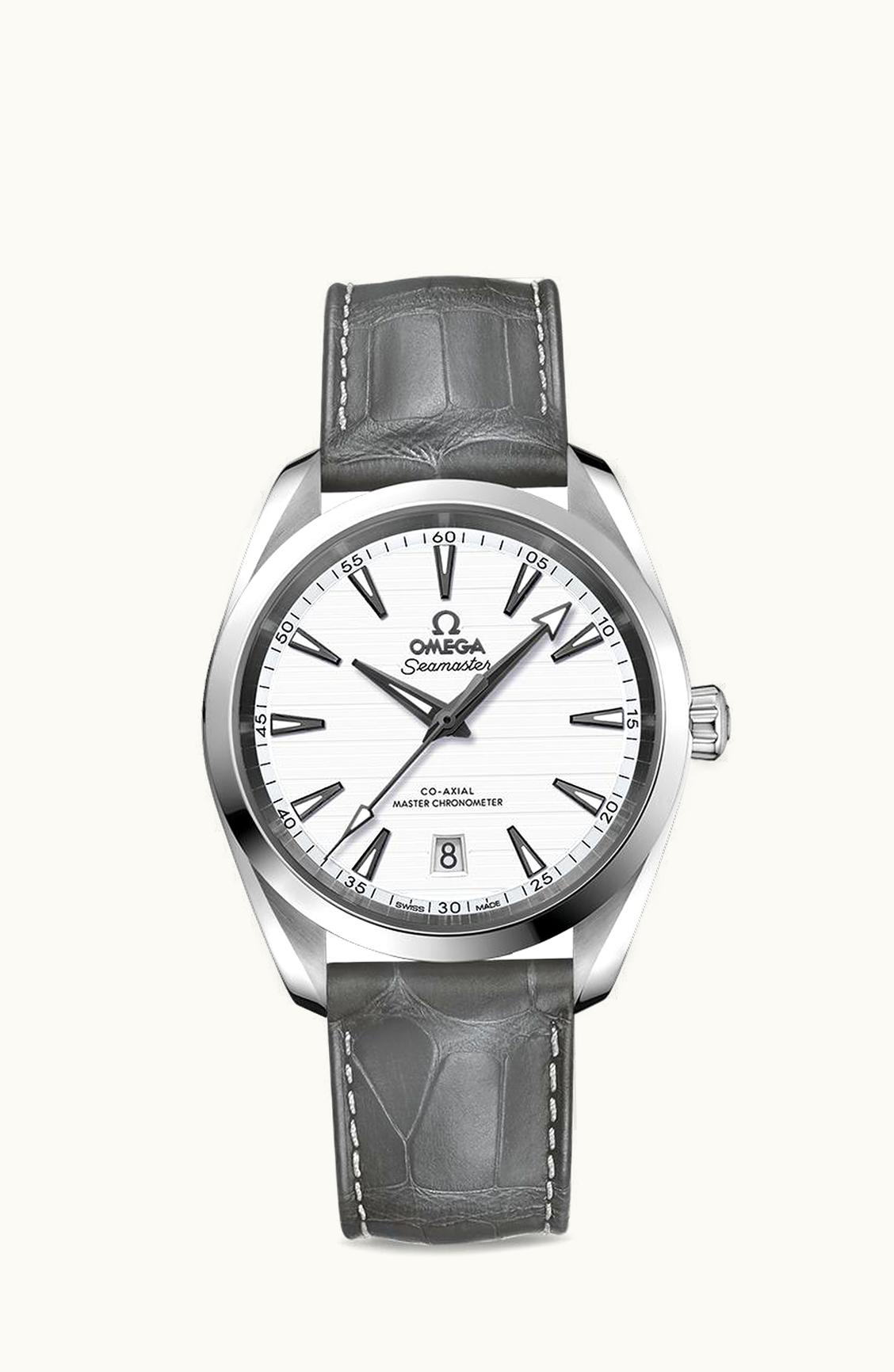 Omega Seamaster Aqua Terra 150M Master Chronometer 38 Stainless Steel / Silver / Alligator