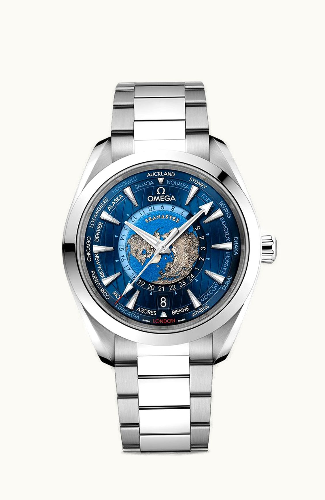 Omega Seamaster Aqua Terra 150M Master Chronometer 43 Worldtimer Stainless Steel / Blue / Bracelet