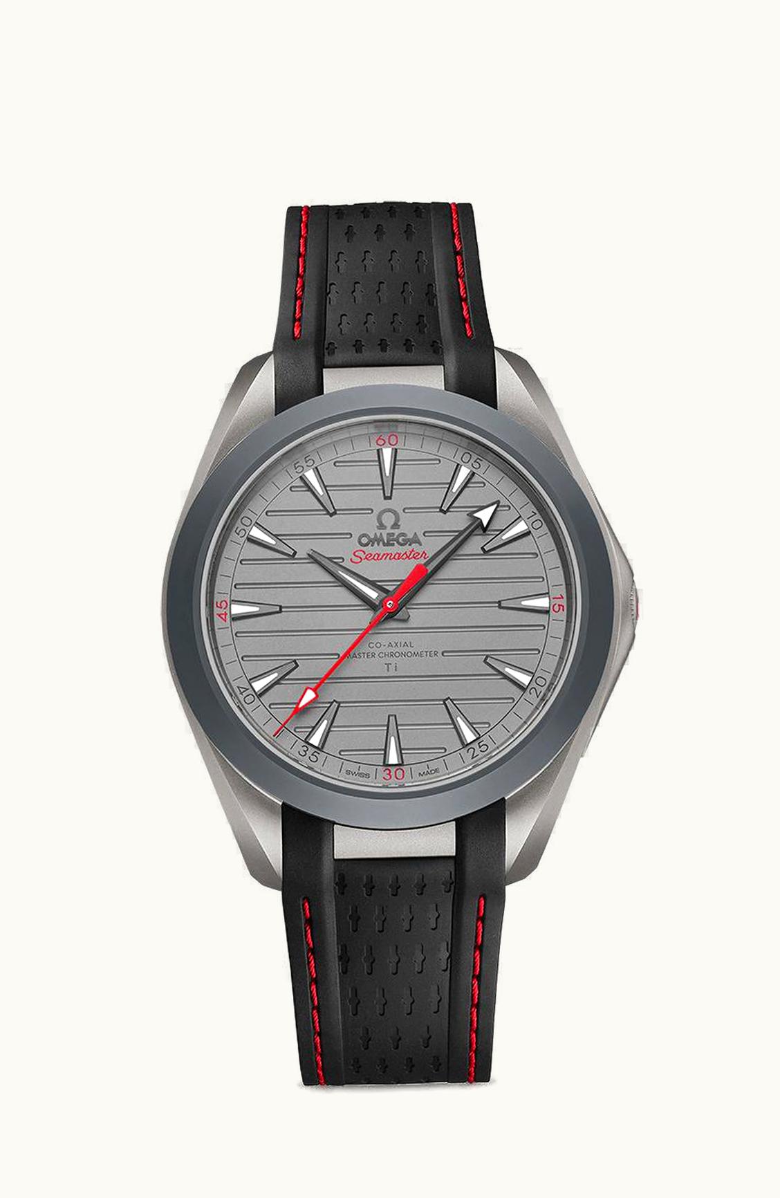 Omega Seamaster Aqua Terra 150M Master Chronometer 41 Ultra Light Titanium / Grey - Red / Rubber