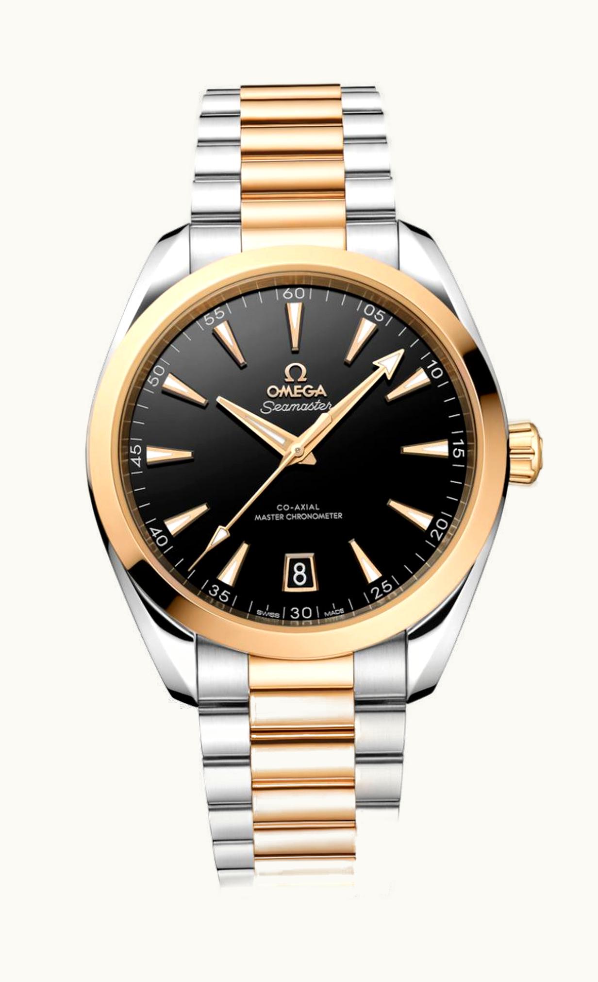 Omega Seamaster Aqua Terra 150M Master Chronometer 41 Stainless Steel - Moonshine Gold / Black / Bracelet