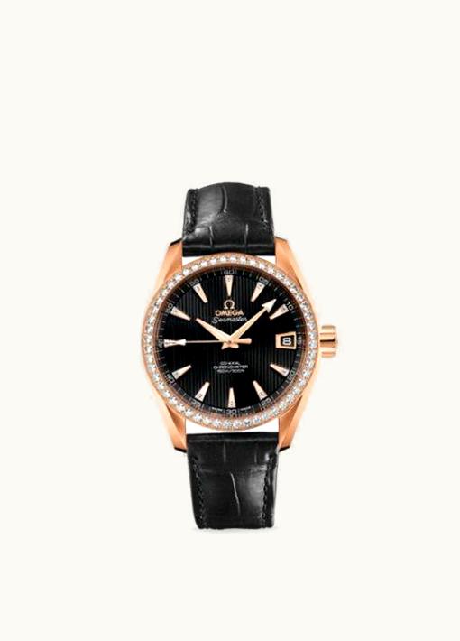 Omega Seamaster Aqua Terra 150M Co-Axial 38.5 Red Gold / Diamond / Black