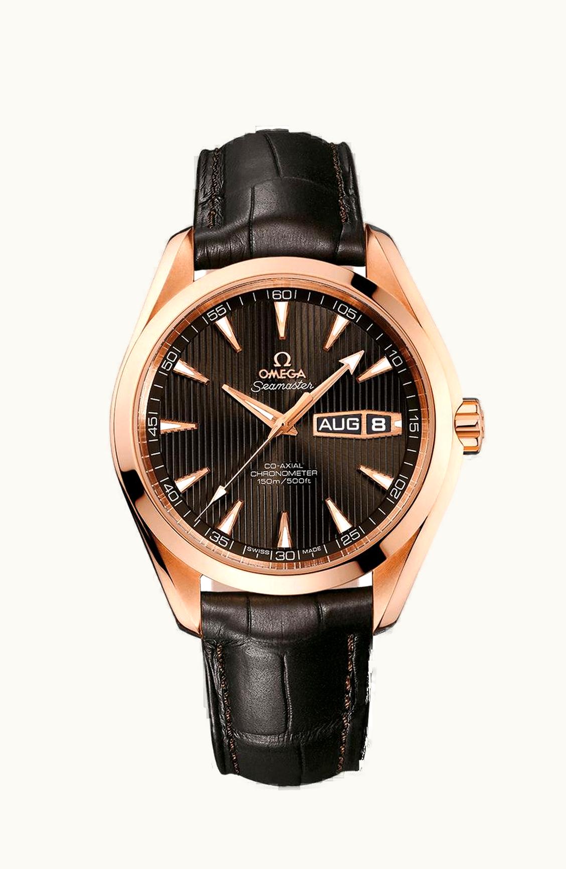 Omega Seamaster Aqua Terra 150m Co-Axial 43 Annual Calendar Red Gold / Grey