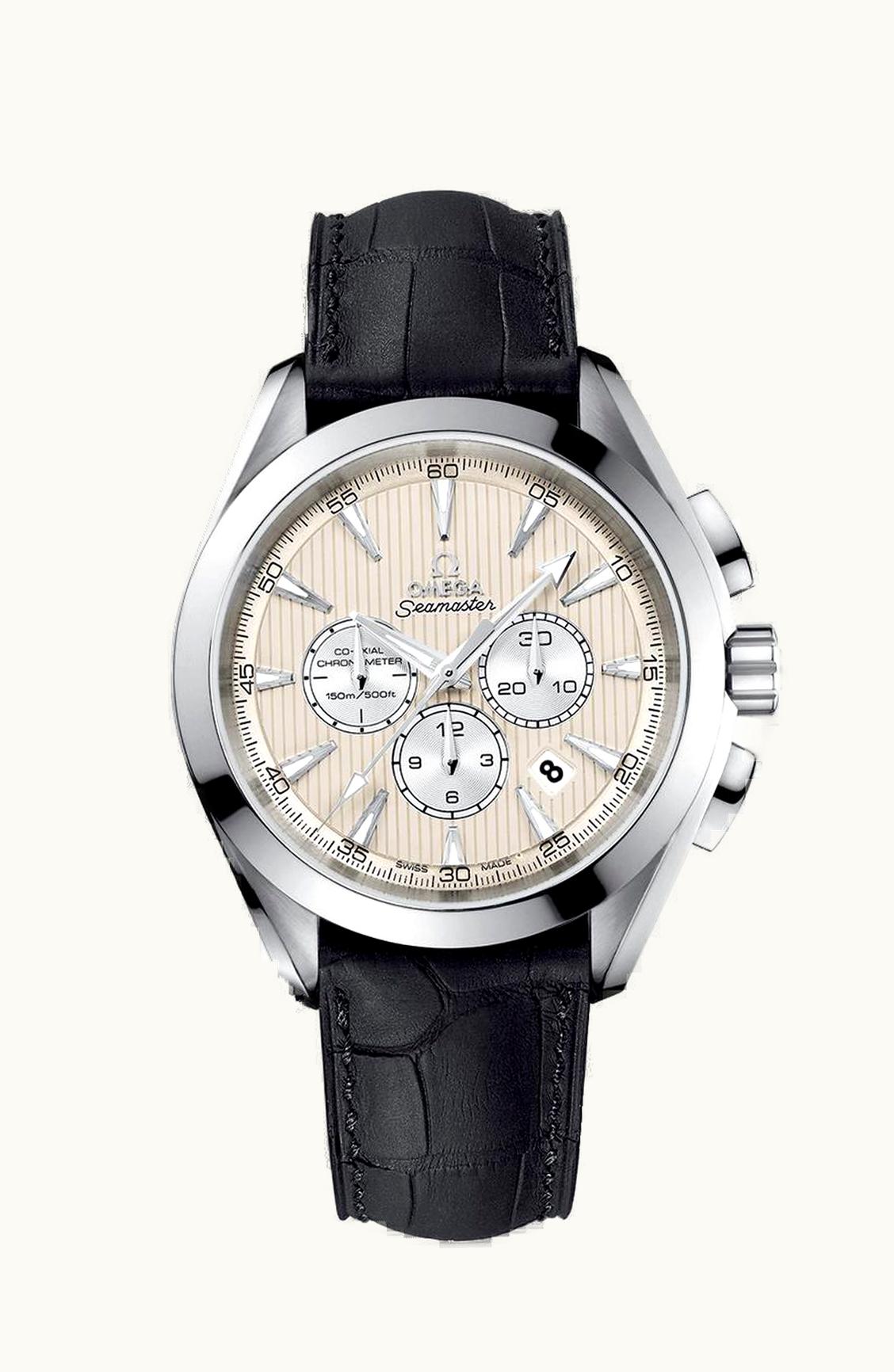 Omega Seamaster Aqua Terra 150M Co-Axial 44 Chronograph Stainless Steel / Ivory