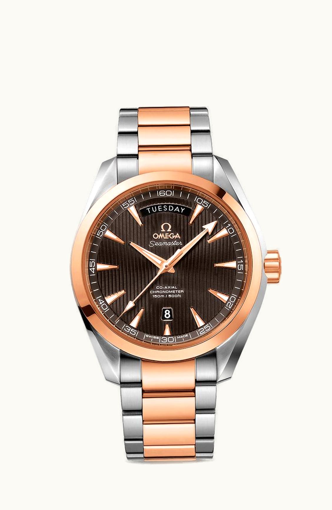Omega Seamaster Aqua Terra 150m Co-Axial 41.5 Day-Date Stainless Steel / Red Gold / Grey / Bracelet