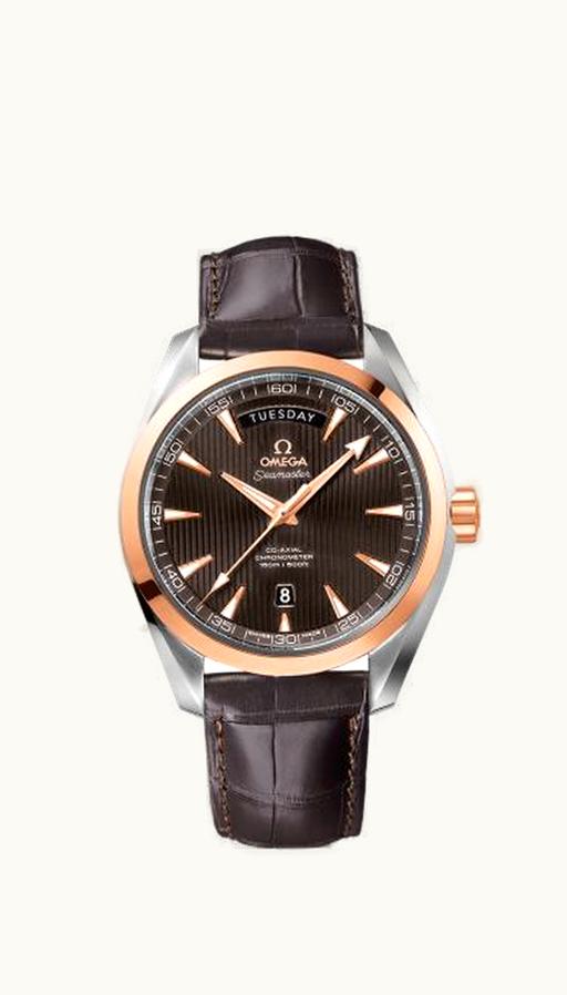 Omega Seamaster Aqua Terra 150m Co-Axial 41.5 Day-Date Stainless Steel / Red Gold / Grey
