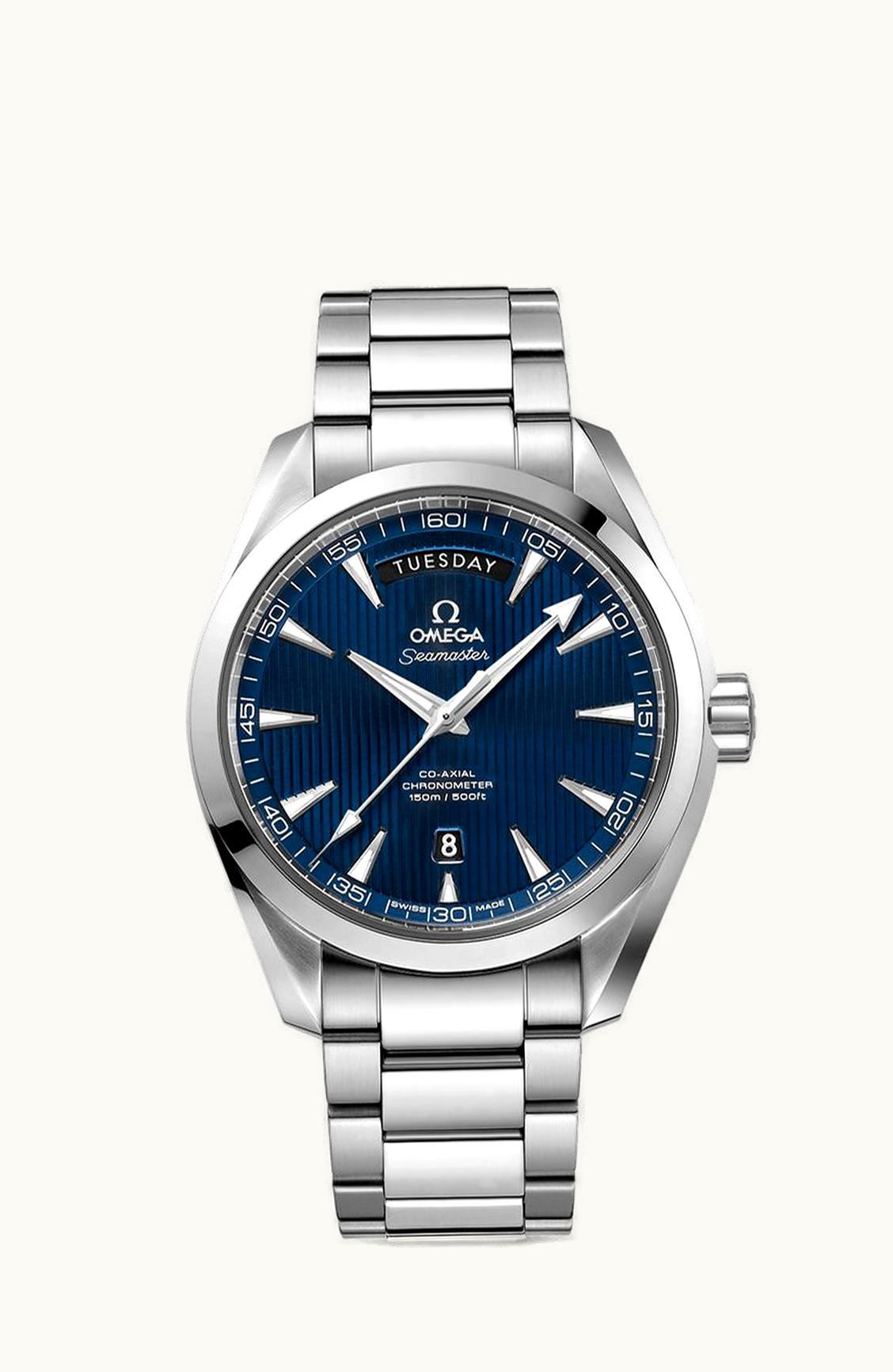 Omega Seamaster Aqua Terra 150m Co-Axial 41.5 Day-Date Stainless Steel / Blue / Bracelet
