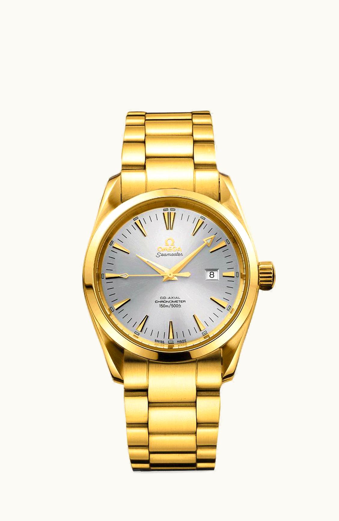 Omega Seamaster Aqua Terra 150M Co-Axial 36.2 Yellow Gold / Silver / Bracelet