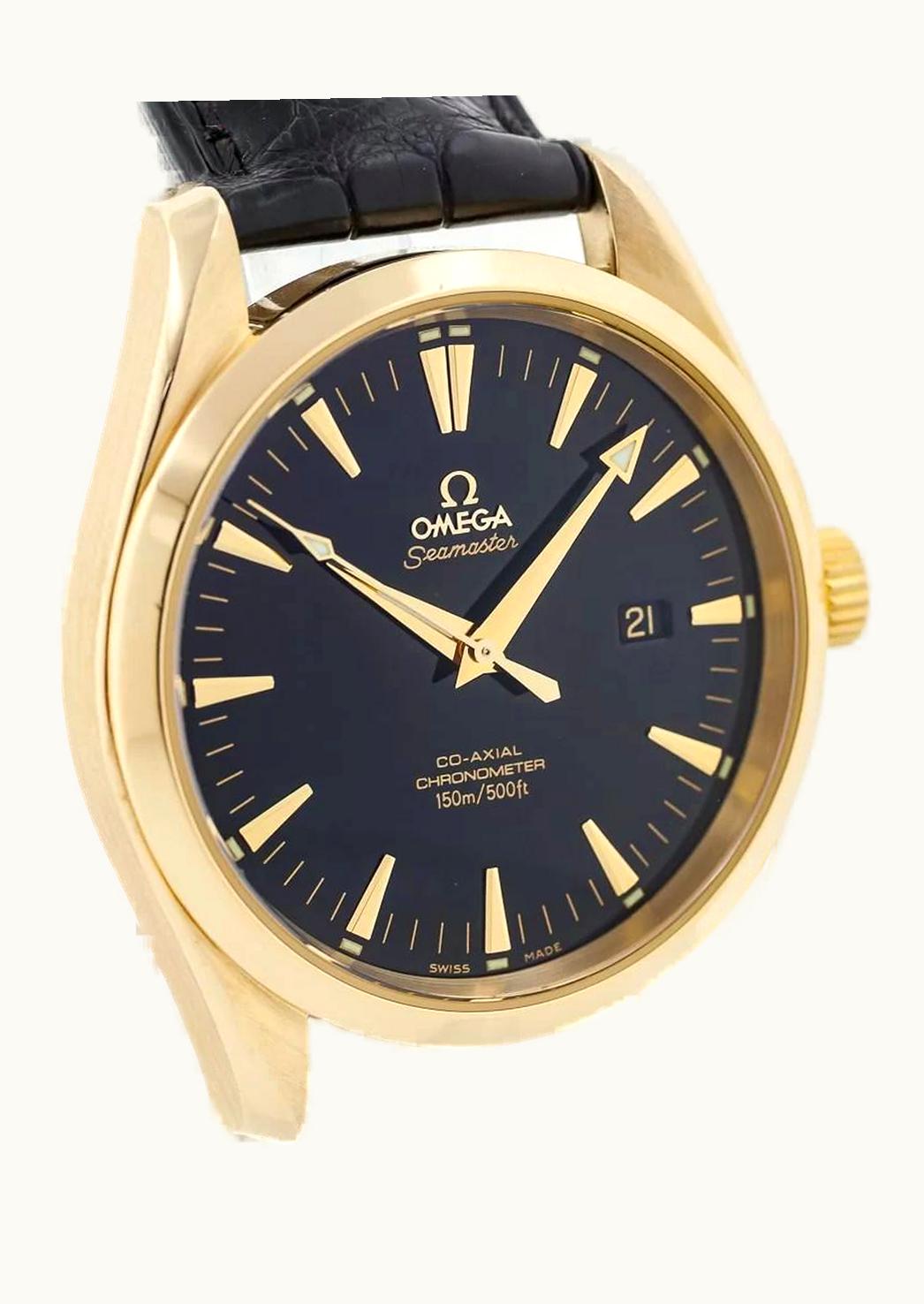 Omega Seamaster Aqua Terra 150M Co-Axial 42.2 Yellow Gold / Black