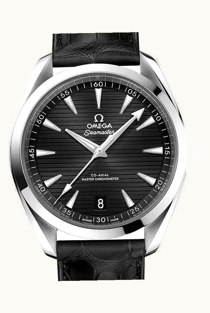 Omega Seamaster Aqua Terra 150M Master Chronometer 41 Stainless Steel / Black / Alligator