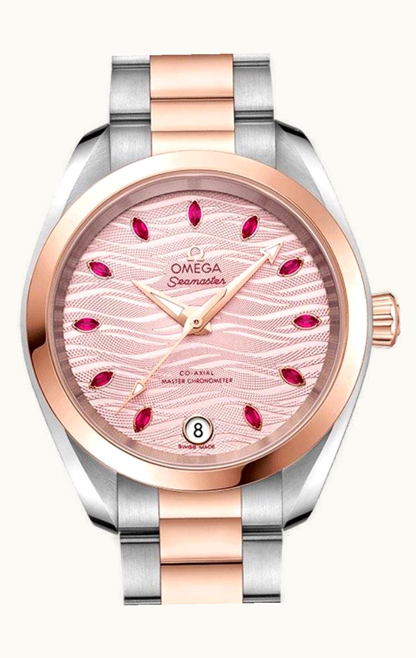 Omega Seamaster Aqua Terra 150M Master Chronometer 34 Stainless Steel / Sedna Gold / Pink - Ruby / Bracelet