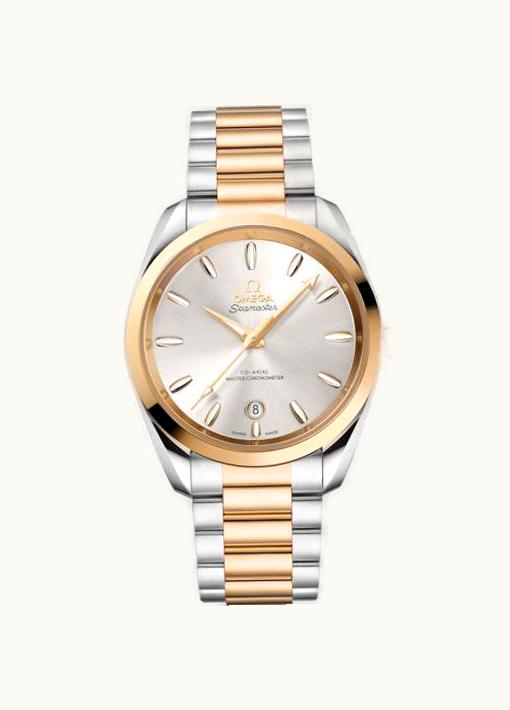 Omega Seamaster Aqua Terra 150M Shades Master Chronometer 38 Stainless Steel - Moonshine Gold / Silver / Bracelet