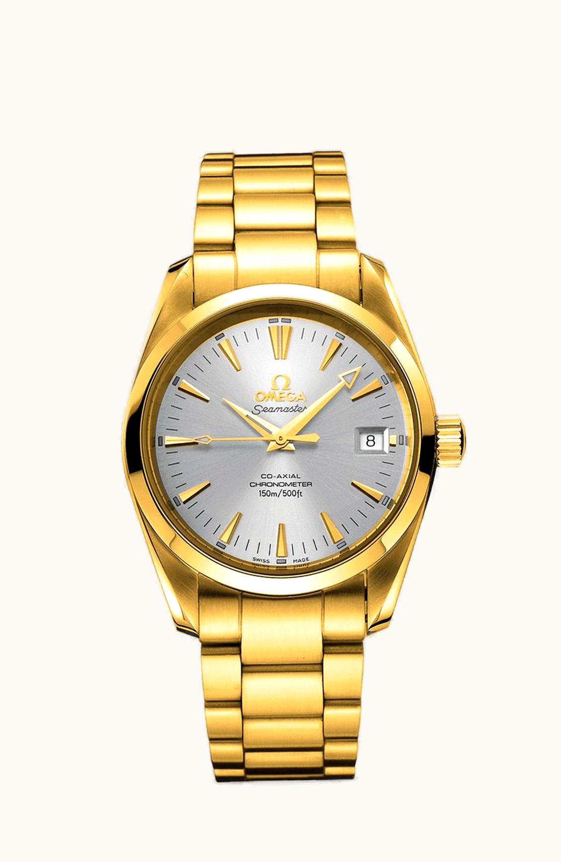 Omega Seamaster Aqua Terra 150M Co-Axial 39.2 Yellow Gold / Silver / Bracelet