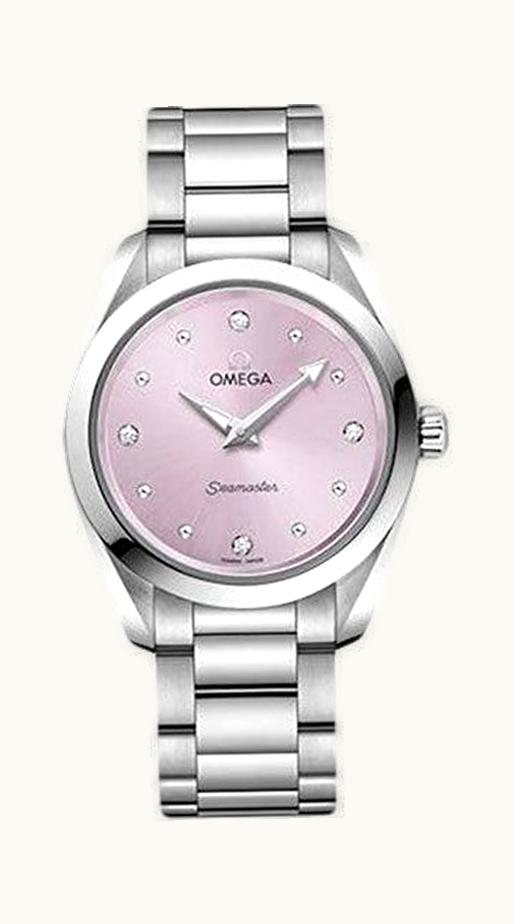 Omega Seamaster Aqua Terra 150M Quartz 28 Stainless Steel / Lilac / Bracelet