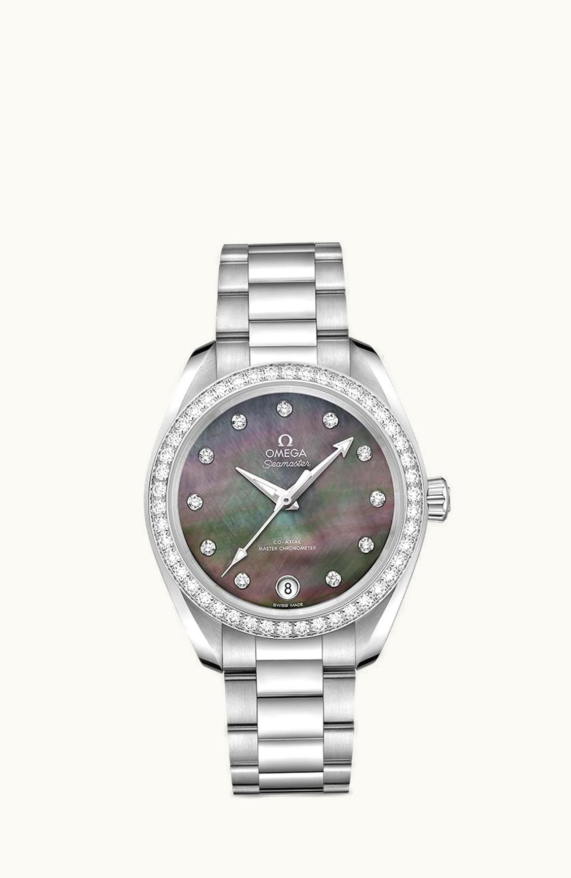 Omega Seamaster Aqua Terra 150M Master Chronometer 34 Stainless Steel / Diamond / Brown MOP / Bracelet