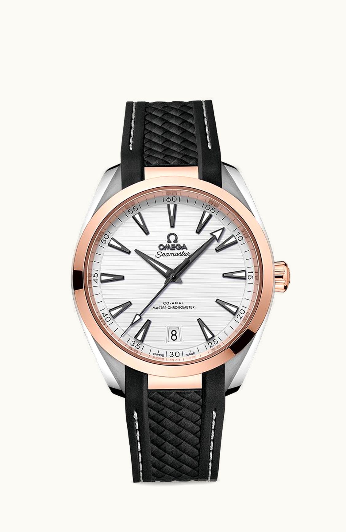 Omega Seamaster Aqua Terra 150M Master Chronometer 41 Stainless Steel / Sedna Gold / Silver / Rubber