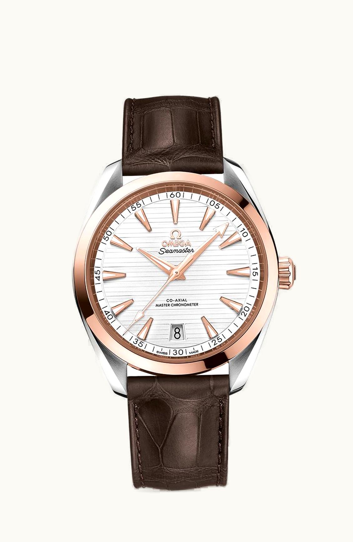 Omega Seamaster Aqua Terra 150M Master Chronometer 41 Stainless Steel / Sedna Gold / Silver / Alligator