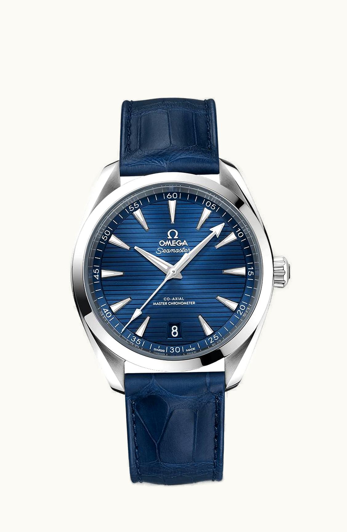 Omega Seamaster Aqua Terra 150M Master Chronometer 41 Stainless Steel / Blue / Alligator