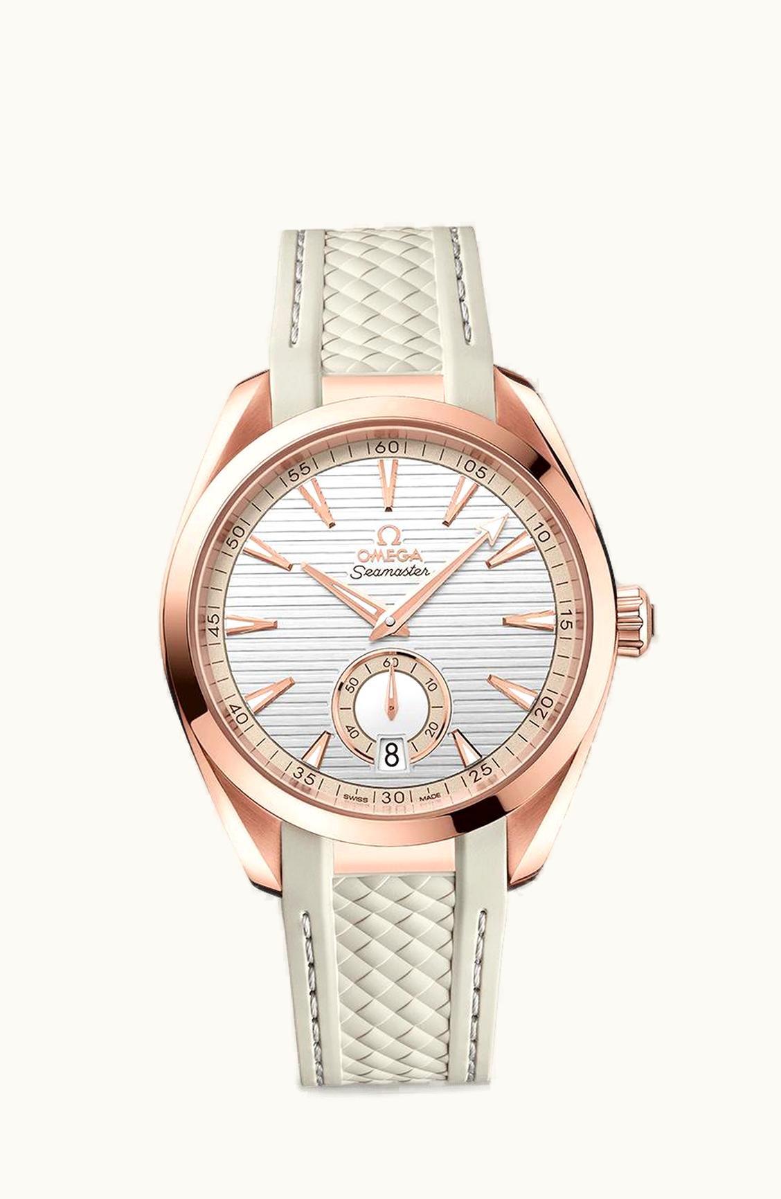 Omega Seamaster Aqua Terra 150M Master Chronometer Small Seconds 41 Sedna Gold / Silver / Rubber