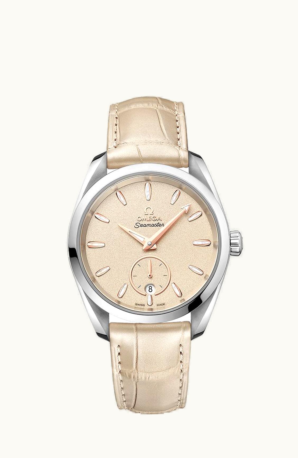 Omega Seamaster Aqua Terra 150M Master Chronometer Small Seconds 38 Stainless Steel / Sand / Alligator