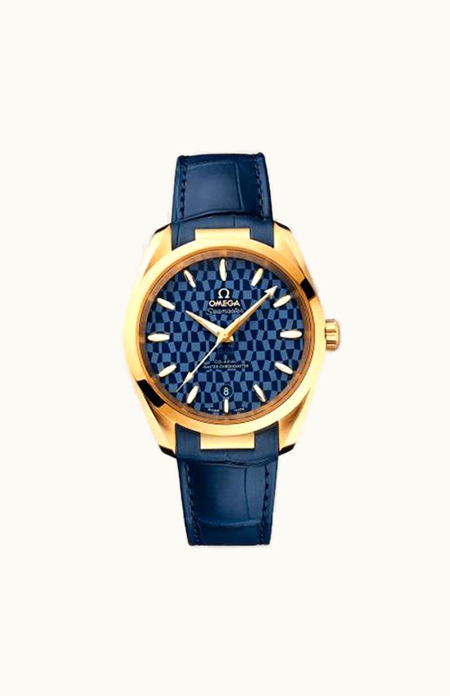 Omega Seamaster Aqua Terra 150M Master Chronometer 38 Yellow Gold / Blue / Tokyo 2020 Olympics