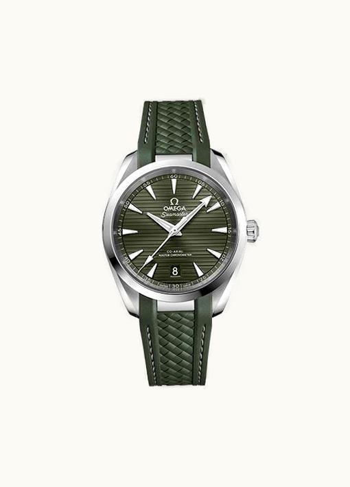 Omega Seamaster Aqua Terra 150M Master Chronometer 38 Stainless Steel / Green / Rubber