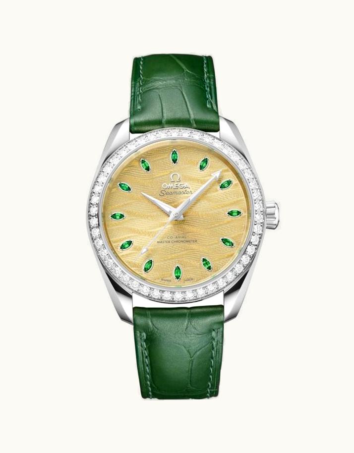 Omega Seamaster Aqua Terra 150M Master Chronometer 34 Canopus Gold - Diamond / Champagne