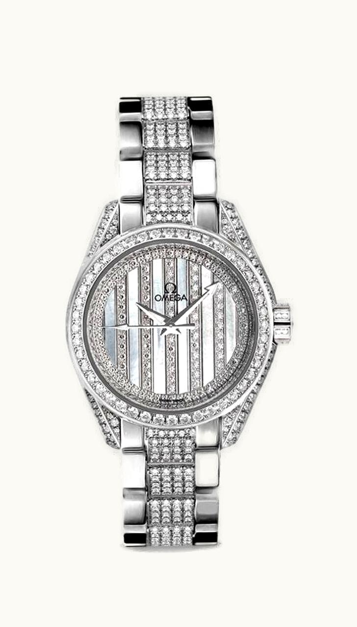 Omega Seamaster Aqua Terra 150M Co-Axial 30 White Gold / Diamond / MOP / Bracelet