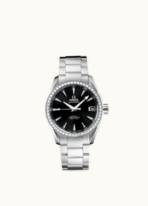 Omega Seamaster Aqua Terra 150M Co-Axial 38.5 Stainless Steel / Diamond / Black / Bracelet