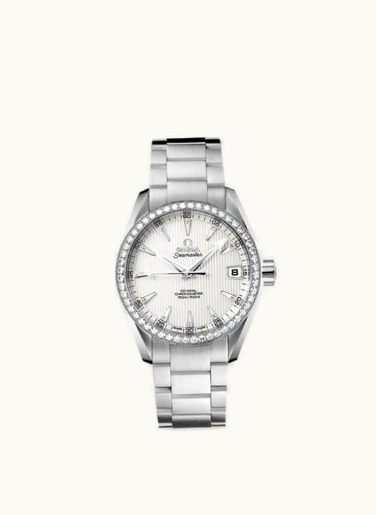 Omega Seamaster Aqua Terra 150M Co-Axial 38.5 White Gold / Diamond / Silver / Bracelet