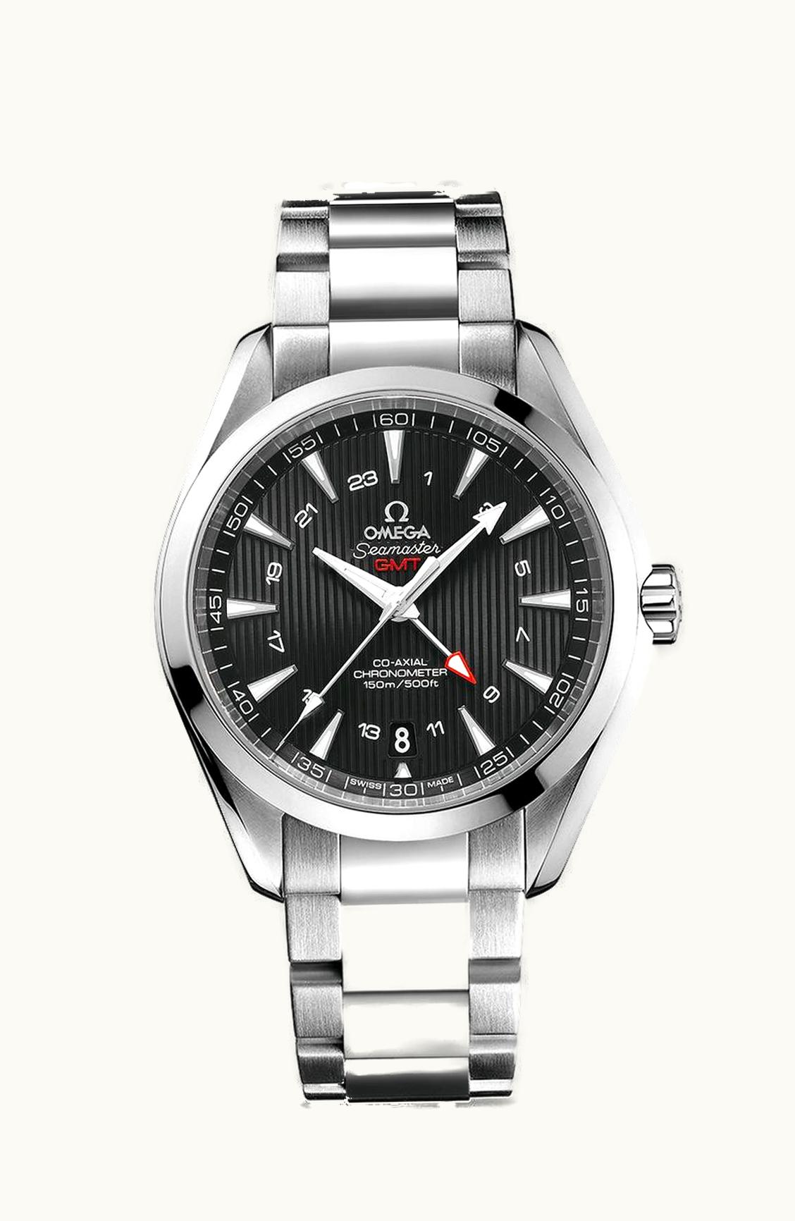 Omega Seamaster Aqua Terra 150M Co-Axial 43 GMT Stainless Steel / Black / Bracelet