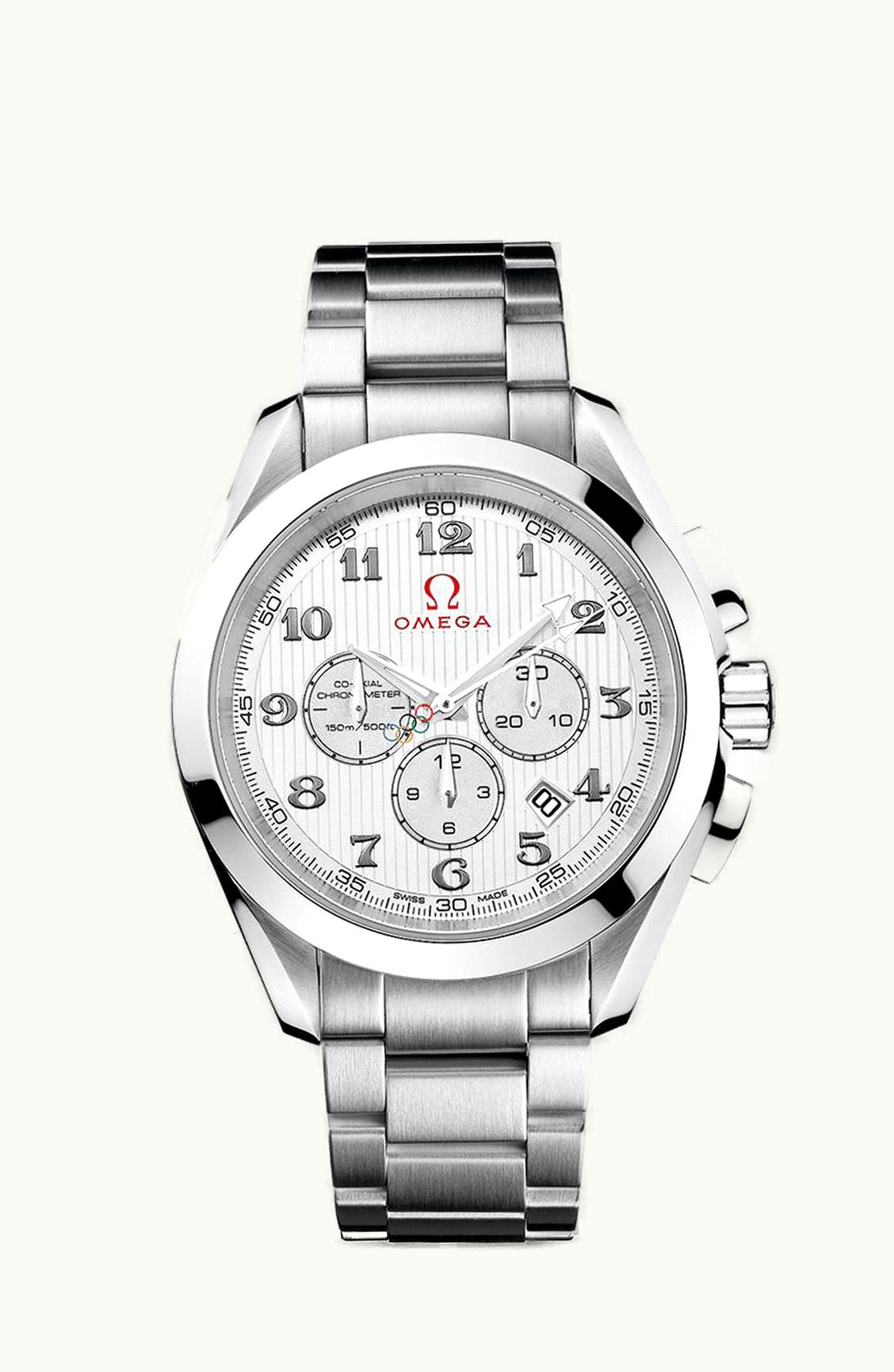 Omega Seamaster Aqua Terra 150M Co-Axial 44 Chronograph Stainless Steel / Silver / Bracelet / Olympic Collection