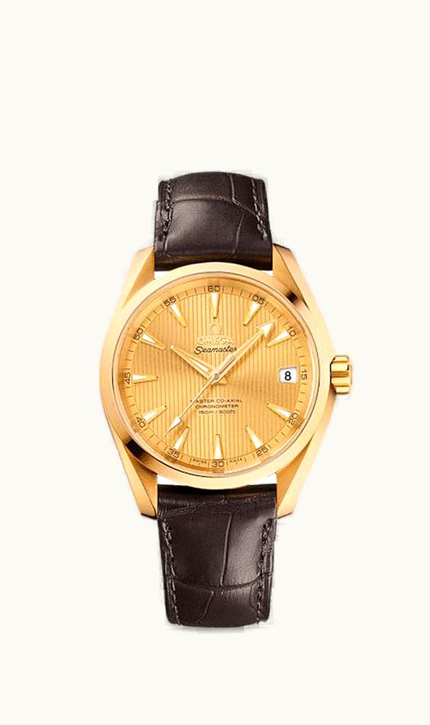 Omega Seamaster Aqua Terra 150m Master Co-Axial 38.5 Yellow Gold / Champagne