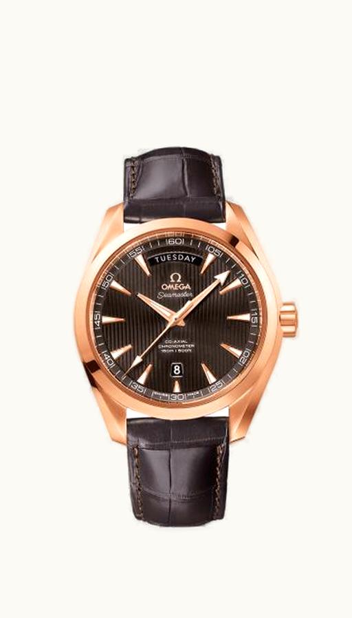 Omega Seamaster Aqua Terra 150m Co-Axial 41.5 Day-Date Red Gold / Grey