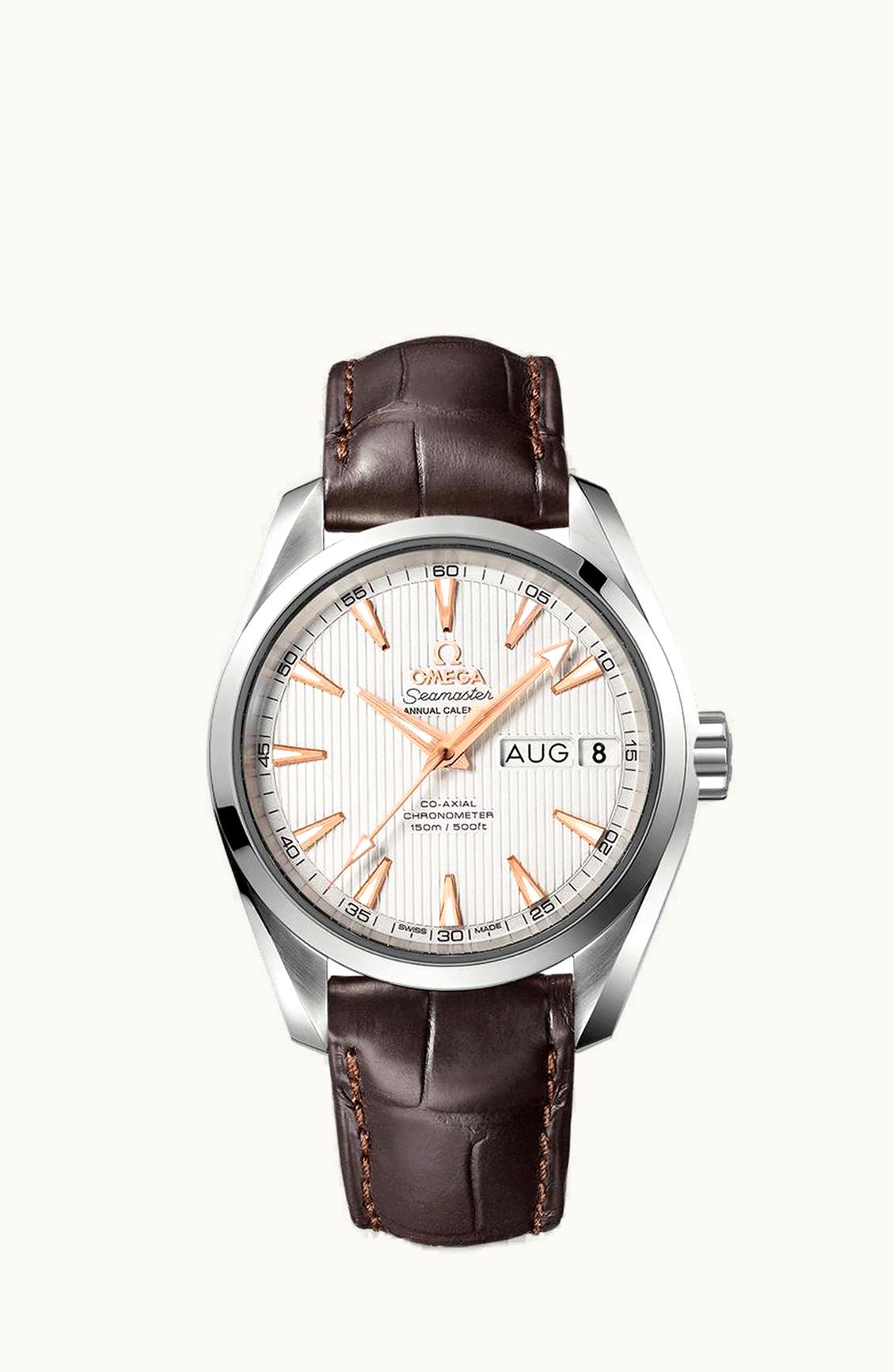 Omega Seamaster Aqua Terra 150M Co-Axial 38.5 Annual Calendar 38.5 Stainless Steel / Silver