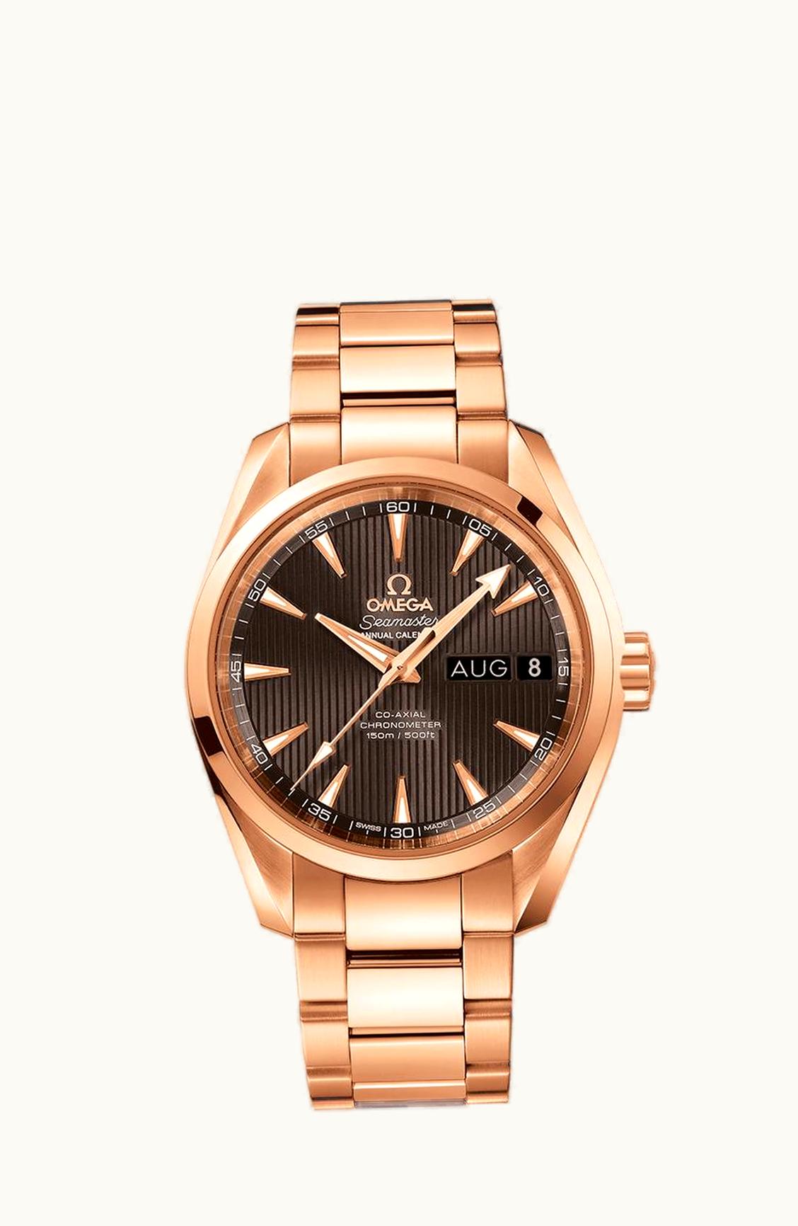 Omega Seamaster Aqua Terra 150M Co-Axial 38.5 Annual Calendar Red Gold / Grey / Bracelet